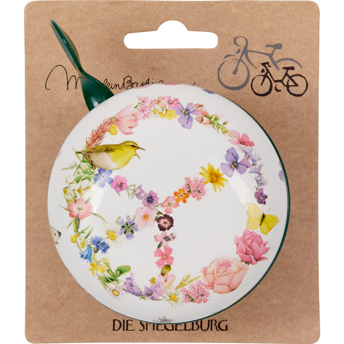 Die Spiegelburg Fahrradklingel «Flowers & Peace»