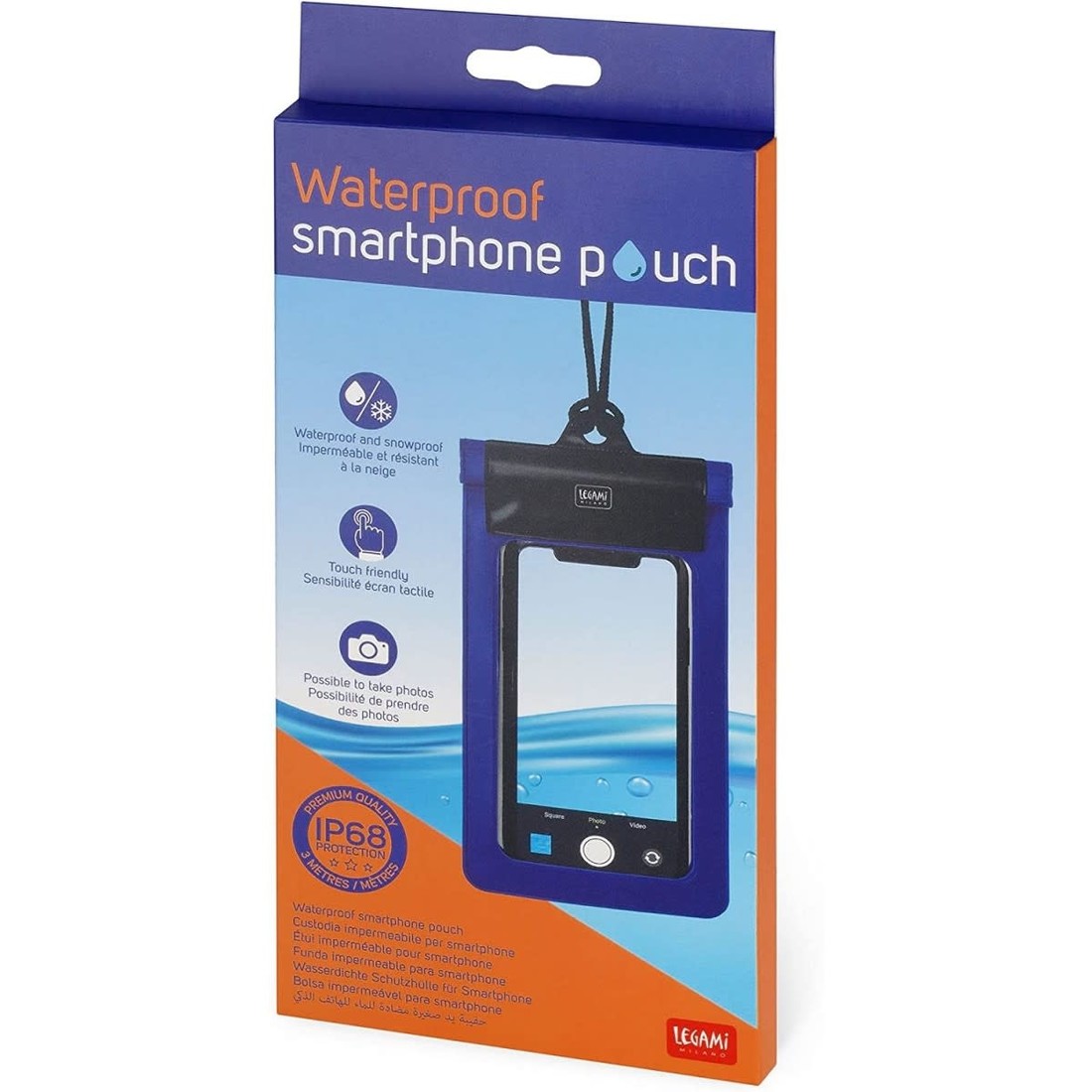 Legami Wasserdichte Smartphonehülle blau