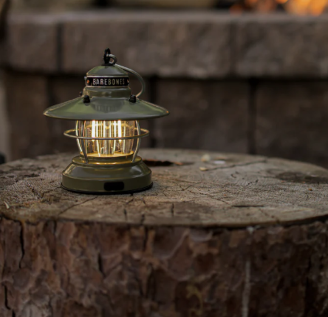 Barebones Edison Lantern mini oliveEdison Laterne olivgrün