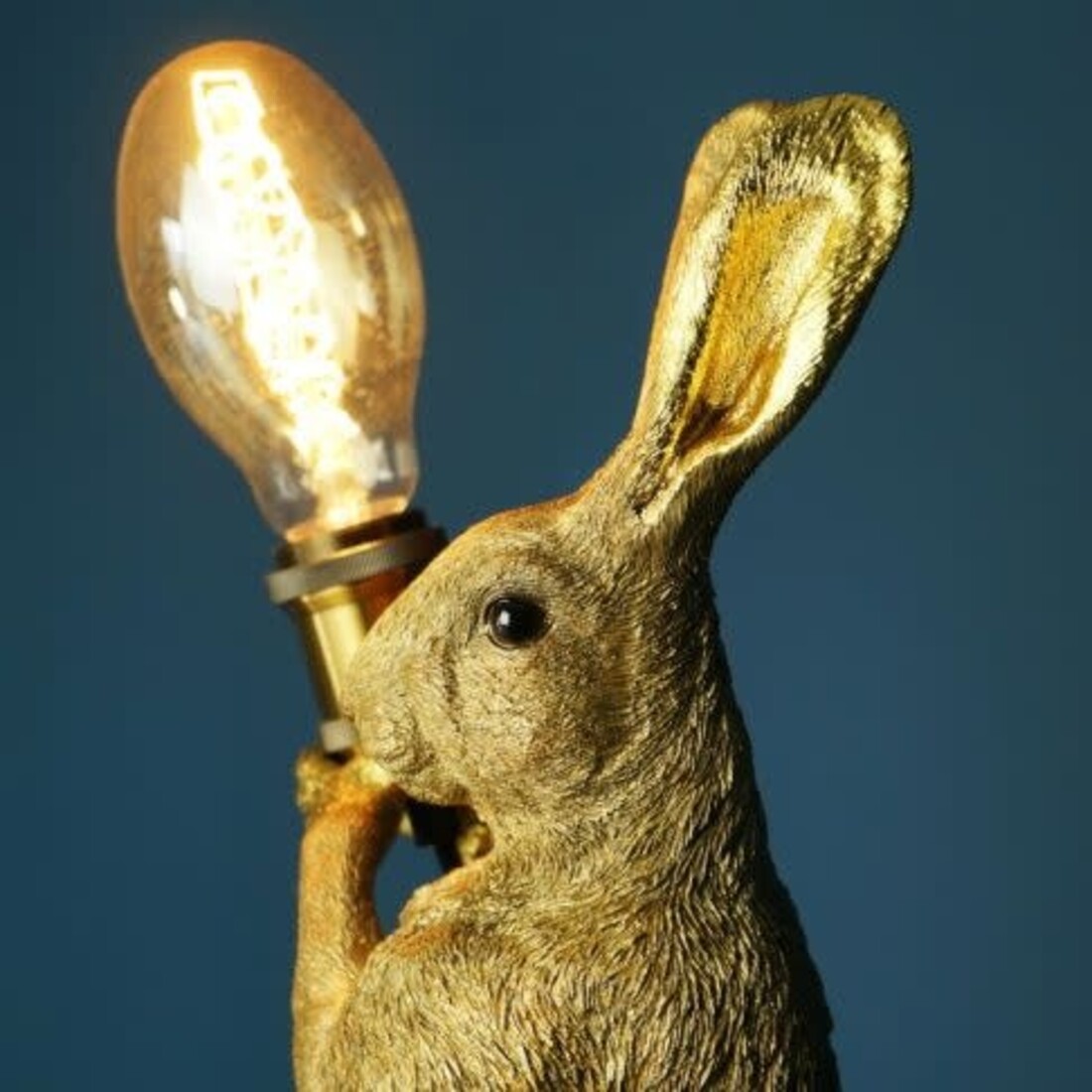 Designlampe Hase gold
