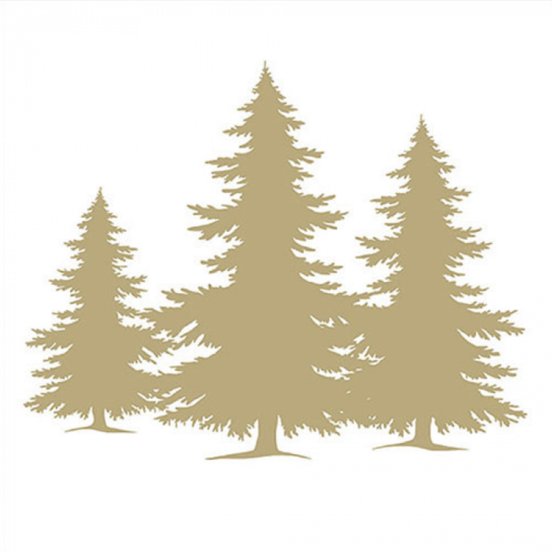 Papierservietten Goldtannen