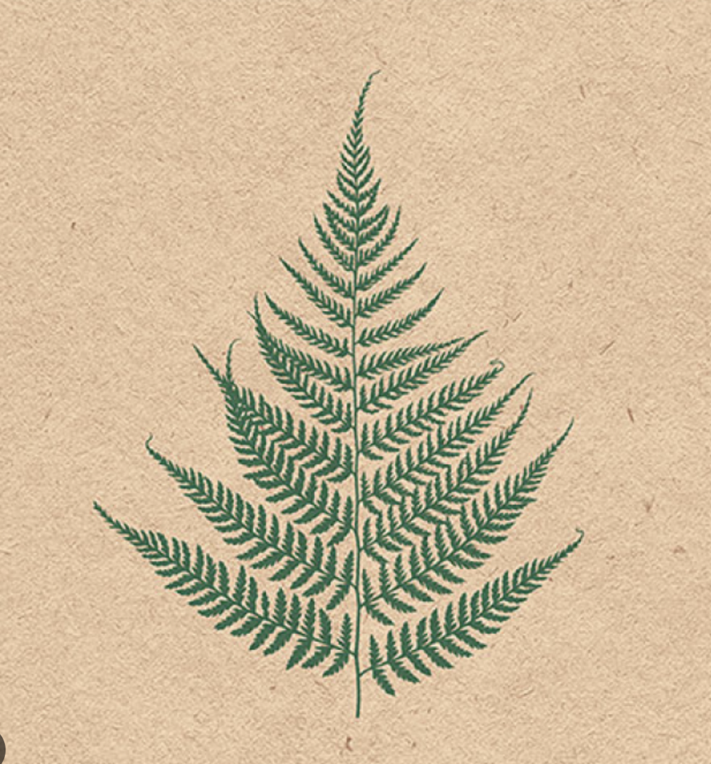 Papierservietten Farnblatt