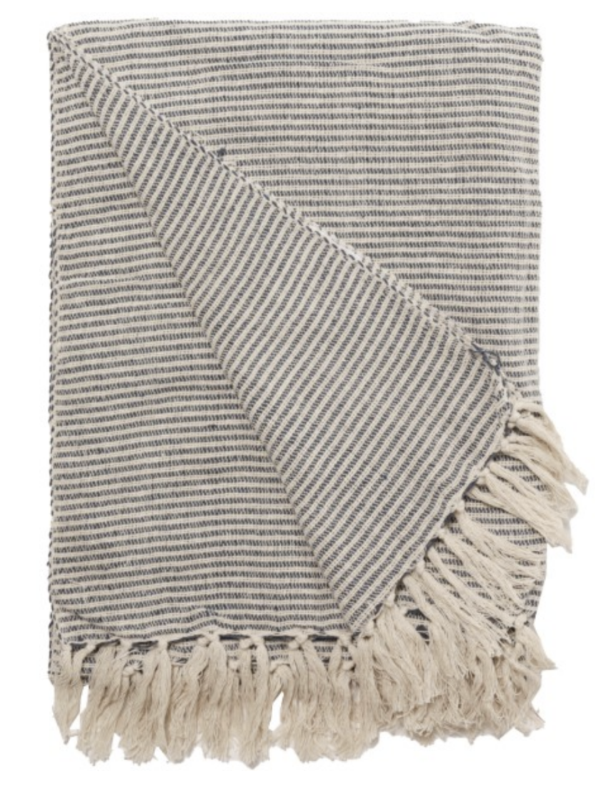 Plaid blau-beige