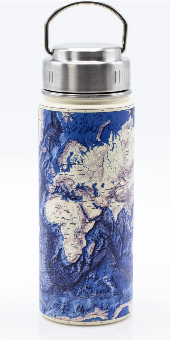 Trinkflasche «Ocean World Map»