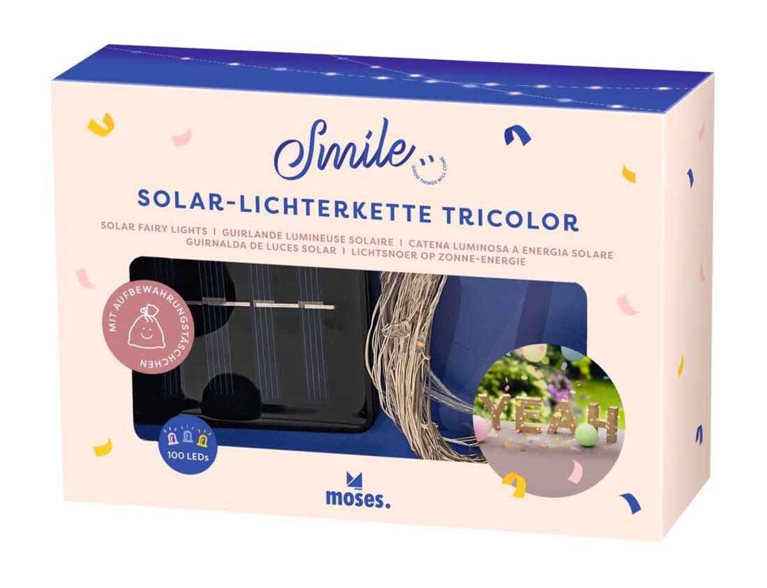 moses Solar Lichterkette «Tricolor»