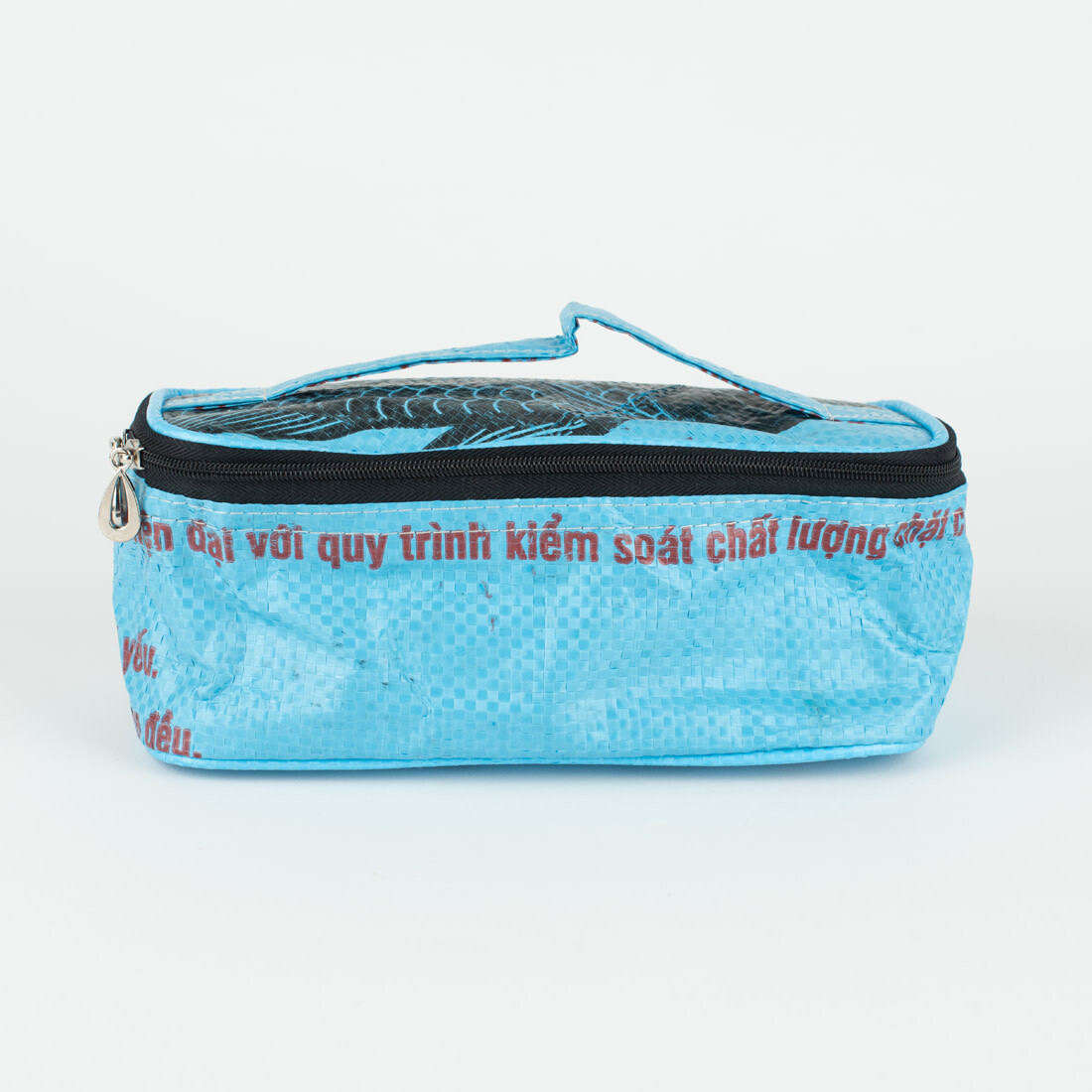 Upcycling Tasche Fisch blau