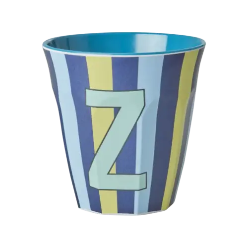 Rice Melaminbecher Z «Stripes» hellblau