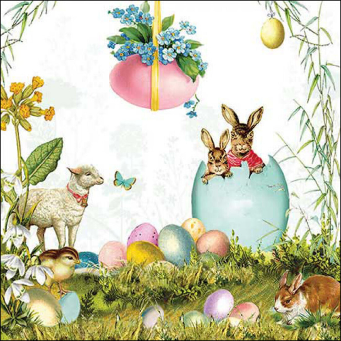 Papierservietten Ostern