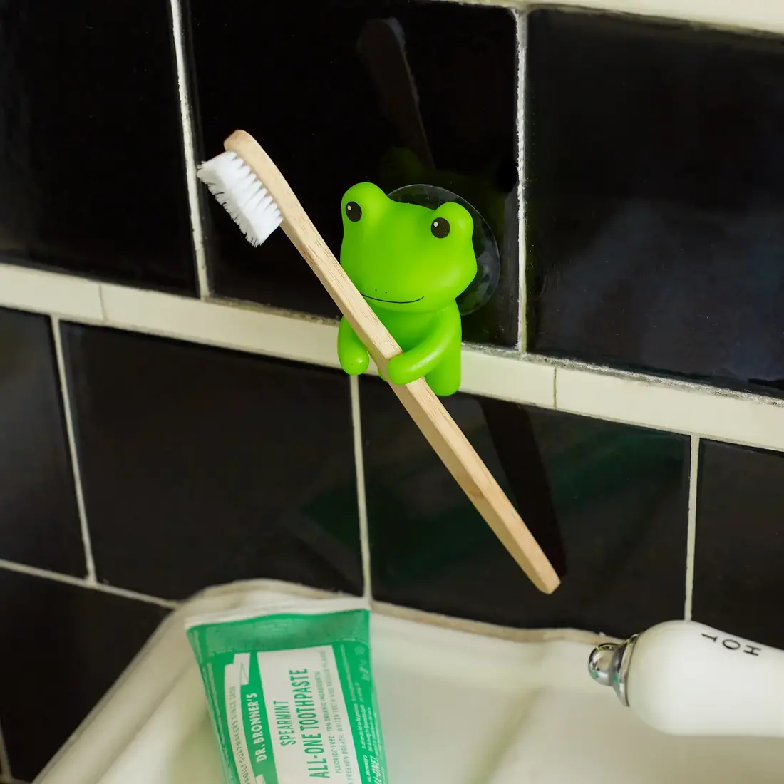 Kikkerland Zahnbürstenhalter Frosch