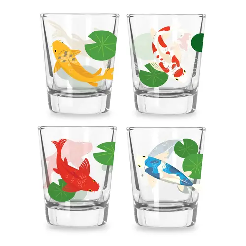 Kikkerland Shotgläser Koi