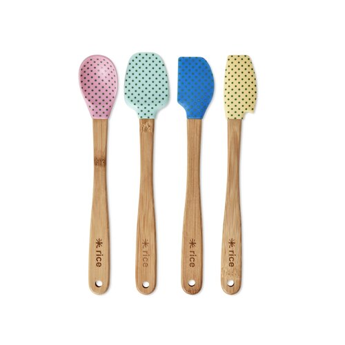 Rice Schaber Set Silikon Bambus