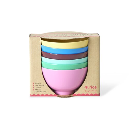 Rice 6er Set Melaminschalen