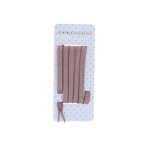 Lacets lurex rose