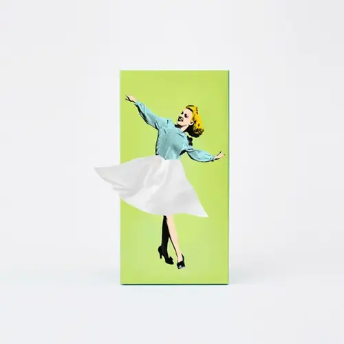 Spextrum Kleenex-Box Pin-Up lindgrün