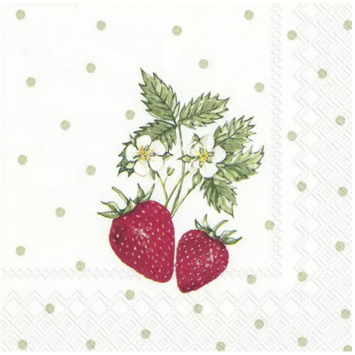 Ihr Papierservietten Erdbeere