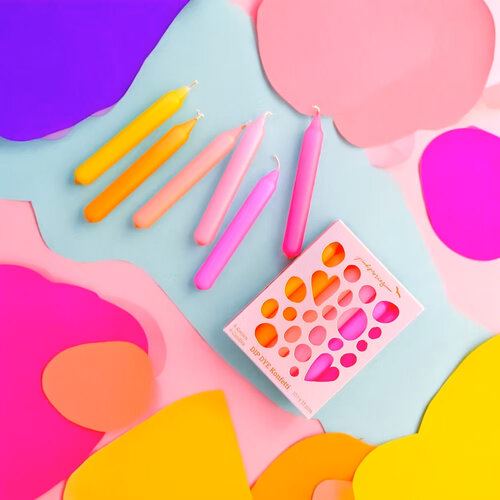 Pink Stories Stabkerzen Konfetti «Pineapple House»