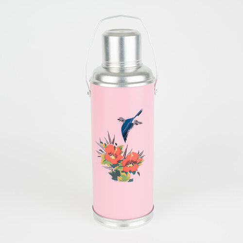 Thermoskanne Vogel rosa