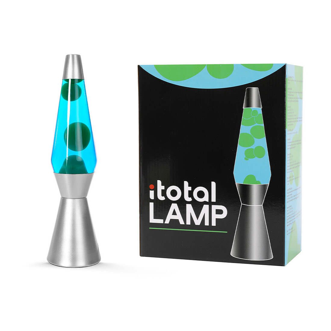 iTotal Lavalampe blau-grün