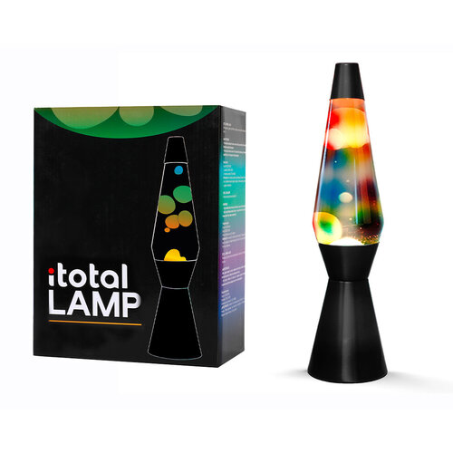 iTotal Lavalampe transparent-regenbogen