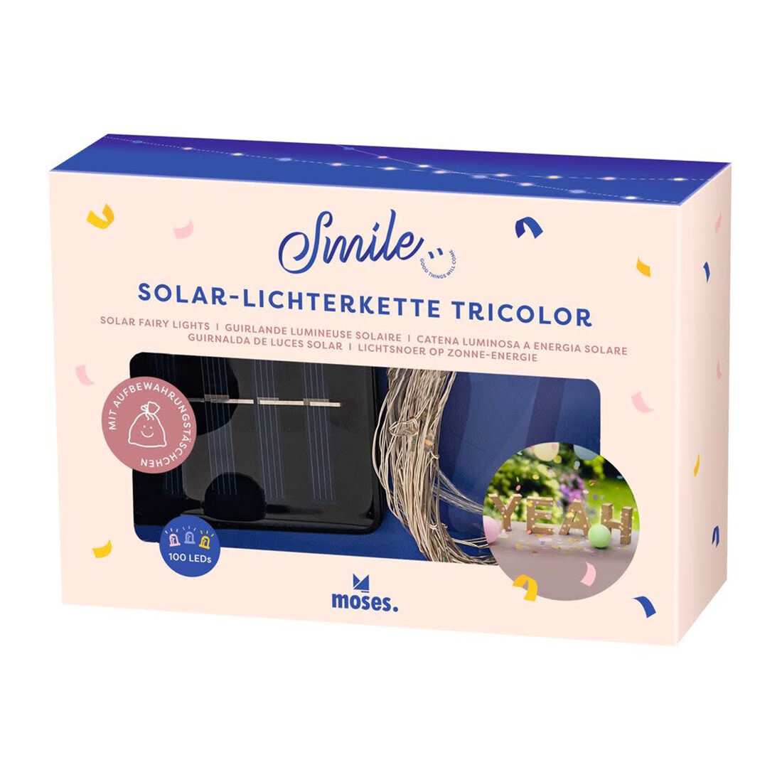 moses Solar Lichterkette «Tricolor»