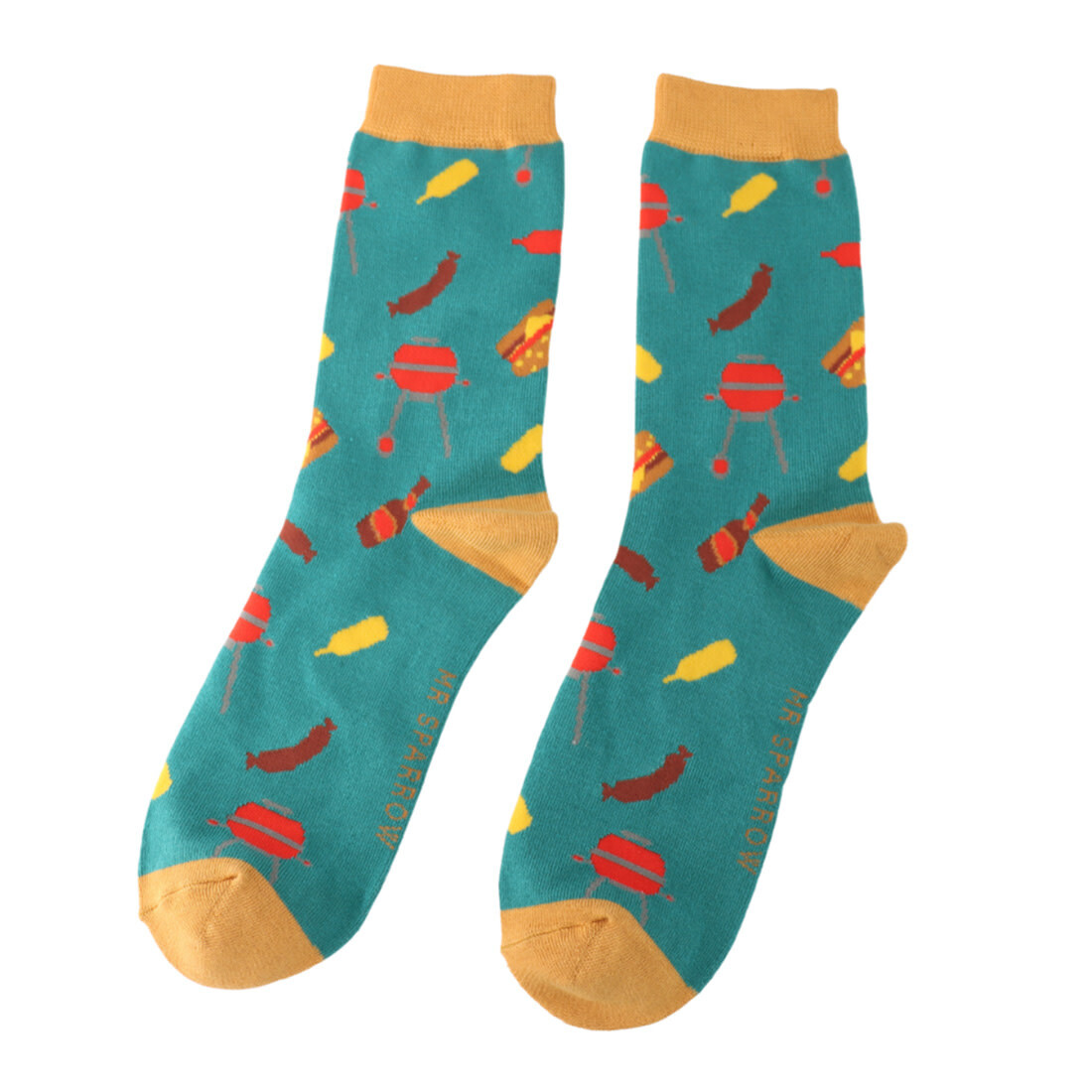 Miss Sparrow Socken 40-45 «BBQ» aquamarin