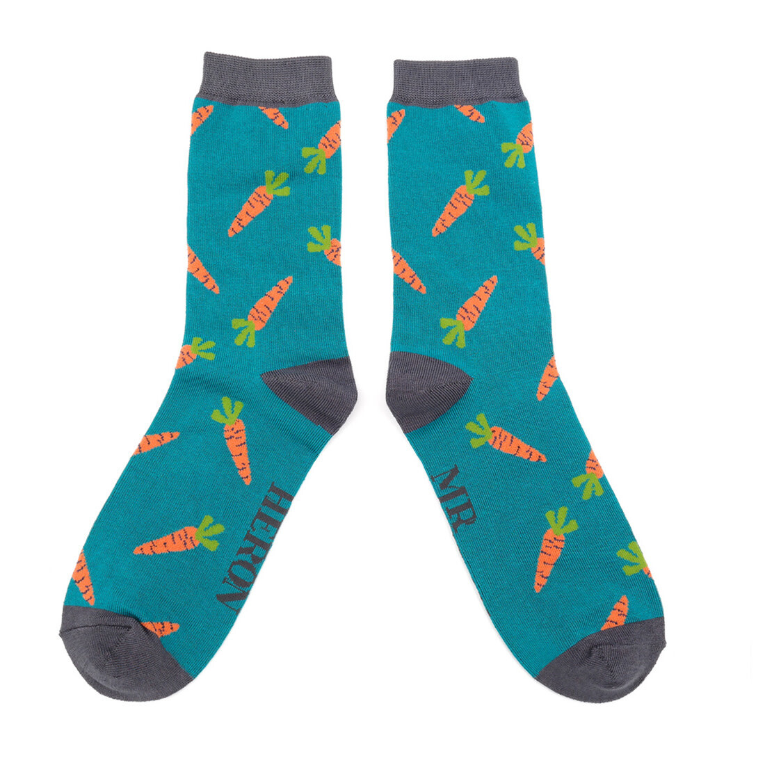 MrHeron Socken 40-45 Karotten teal