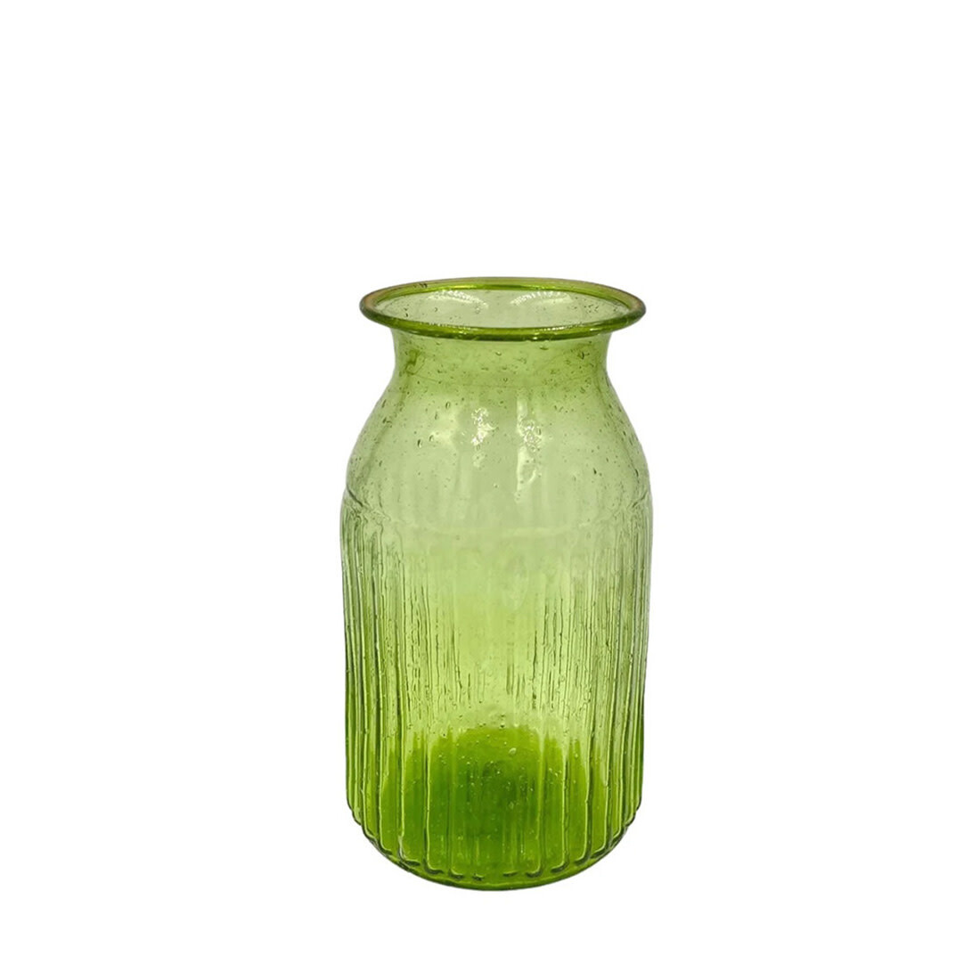 Vase recycling Glas hellgrün