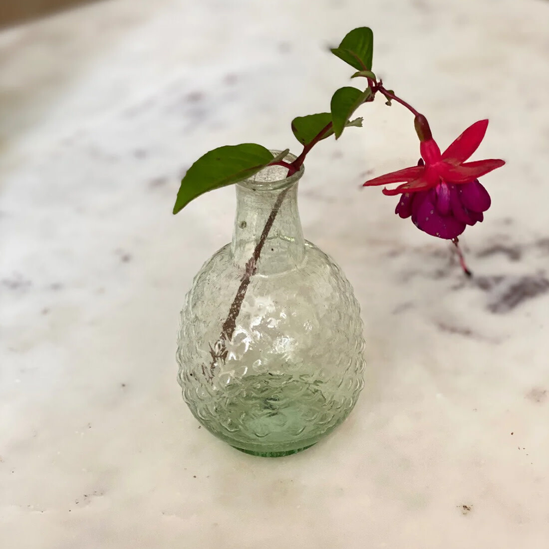 Vase grün recycling Glas