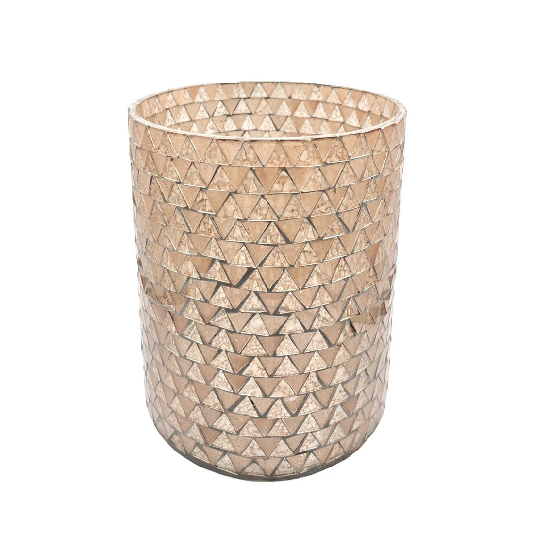 Tellichthalter Mosaik recycling Glas