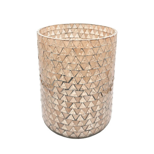 Tellichthalter Mosaik recycling Glas