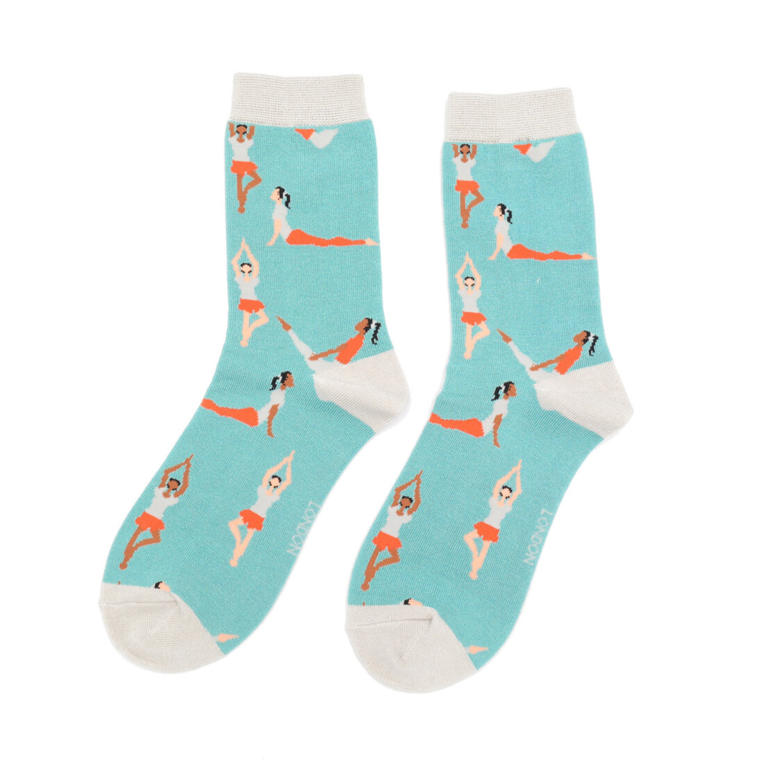 Miss Sparrow Socken 36-41 Yoga eierschale