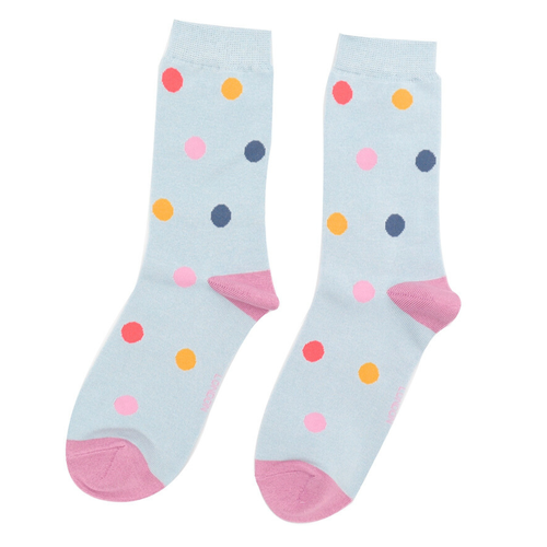 Miss Sparrow Socken 36-41 Tupfen blau