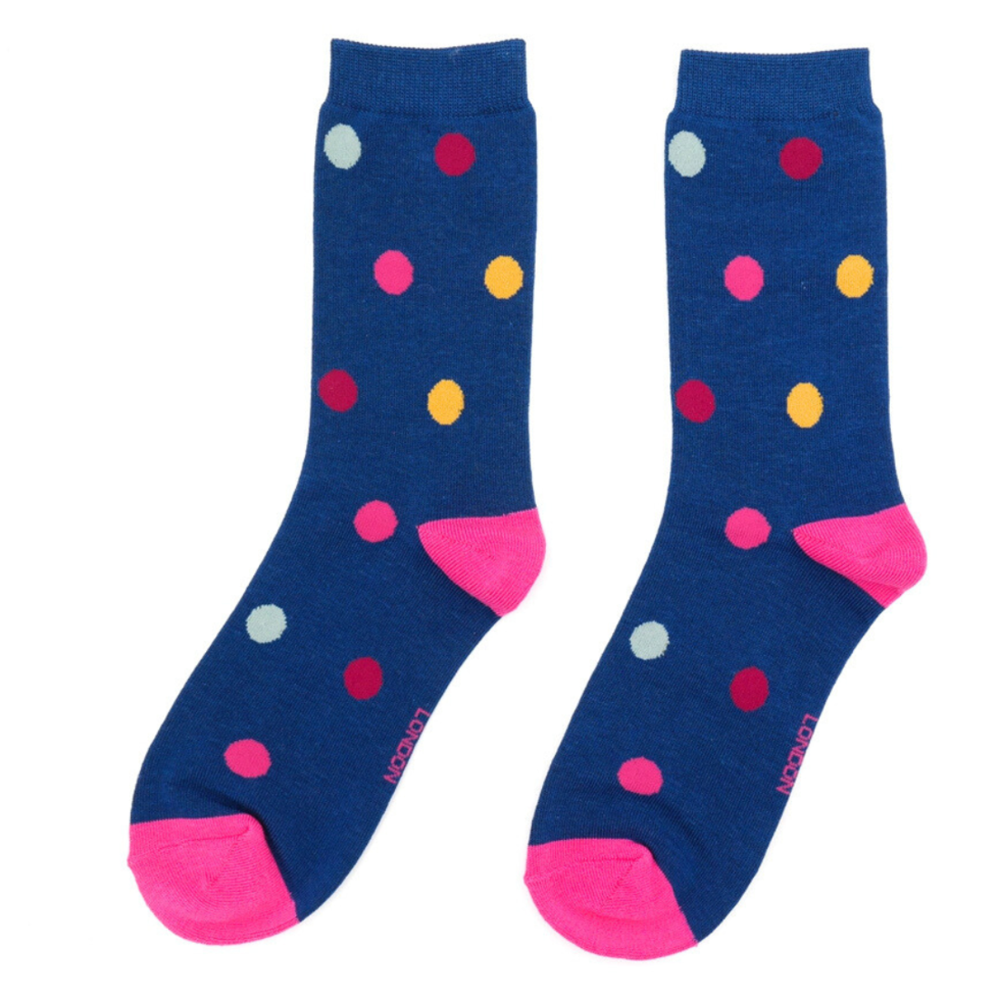 Miss Sparrow Socken 36-41 Punkte marine