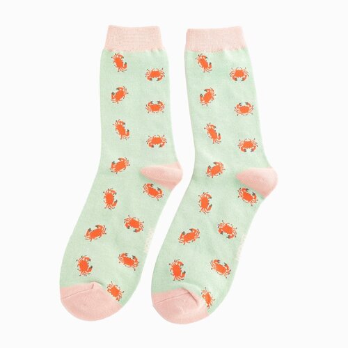 Miss Sparrow Socken 36-41 Krabben mint