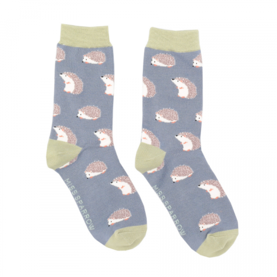 Miss Sparrow Socken 36-41 Igel blau