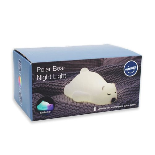 WINKEE Nachtlicht schlafender Bär
