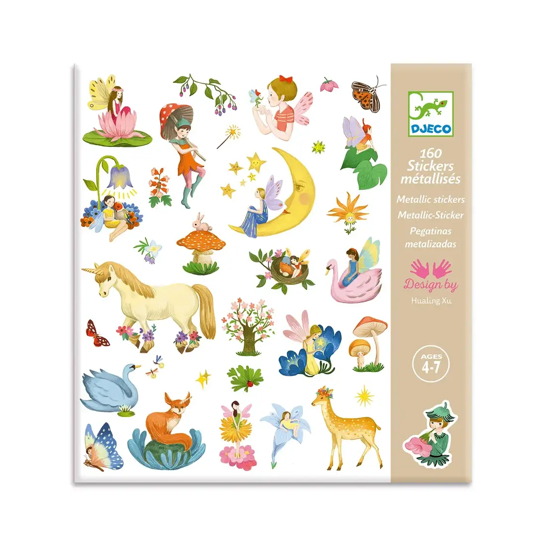 Djeco Stickerset «Metallic Fantasie»