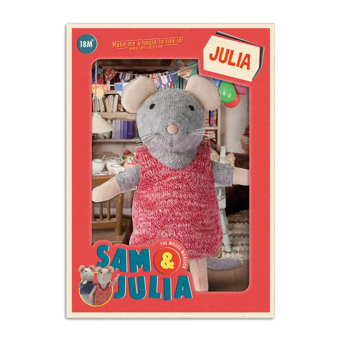 Mäusehaus Plüschmaus Julia