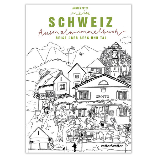 vatter&vatter Ausmal Wimmelbuch Schweiz