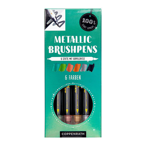 Metallic Brushpens grün