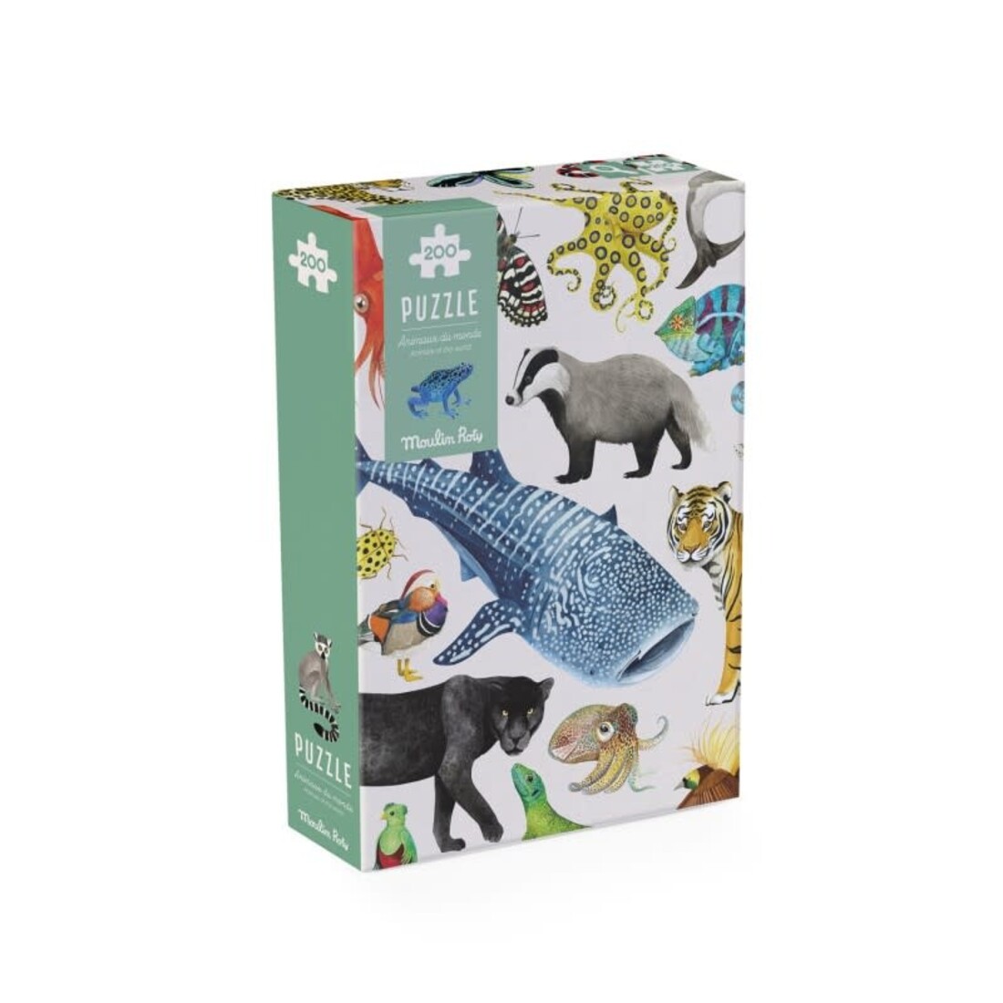 Moulin Roty Puzzle Tiere der Welt