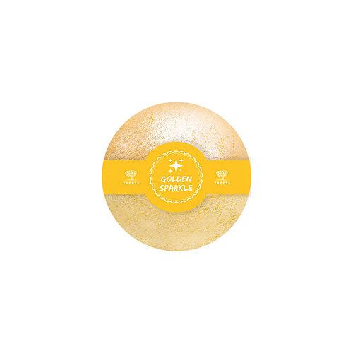 Badekugel Glitzer gold