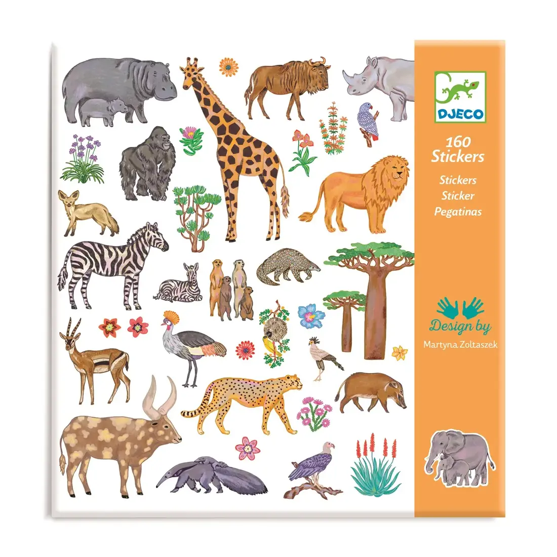 Djeco Stickerset Kenia