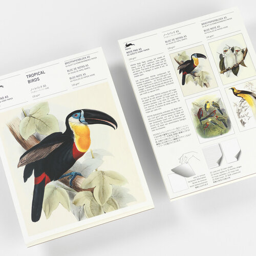 Pepin Schreibblock A5 «Tropical Birds»