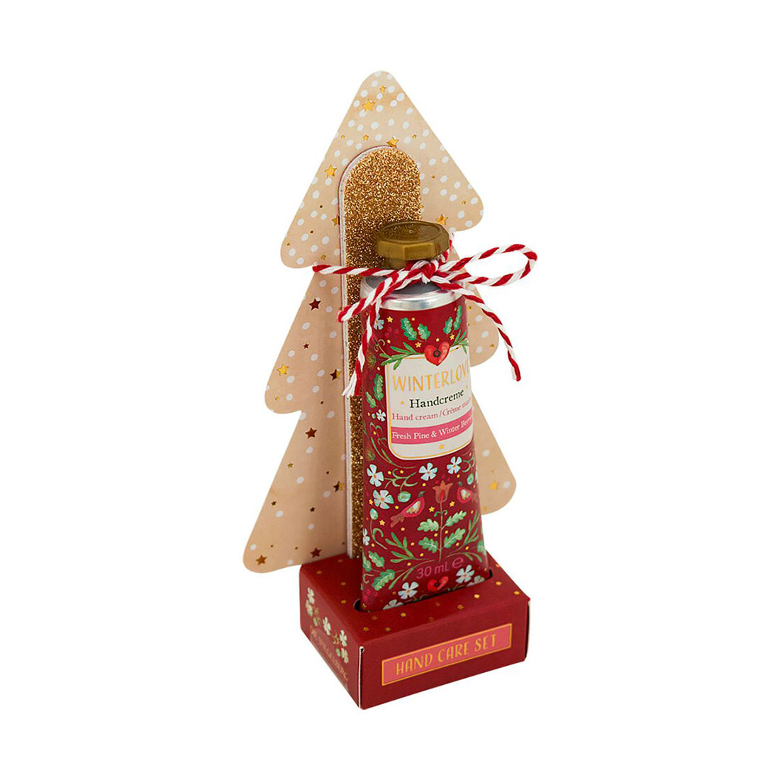 Handcreme mit Nagelfeile «Festliche Weihnachten»