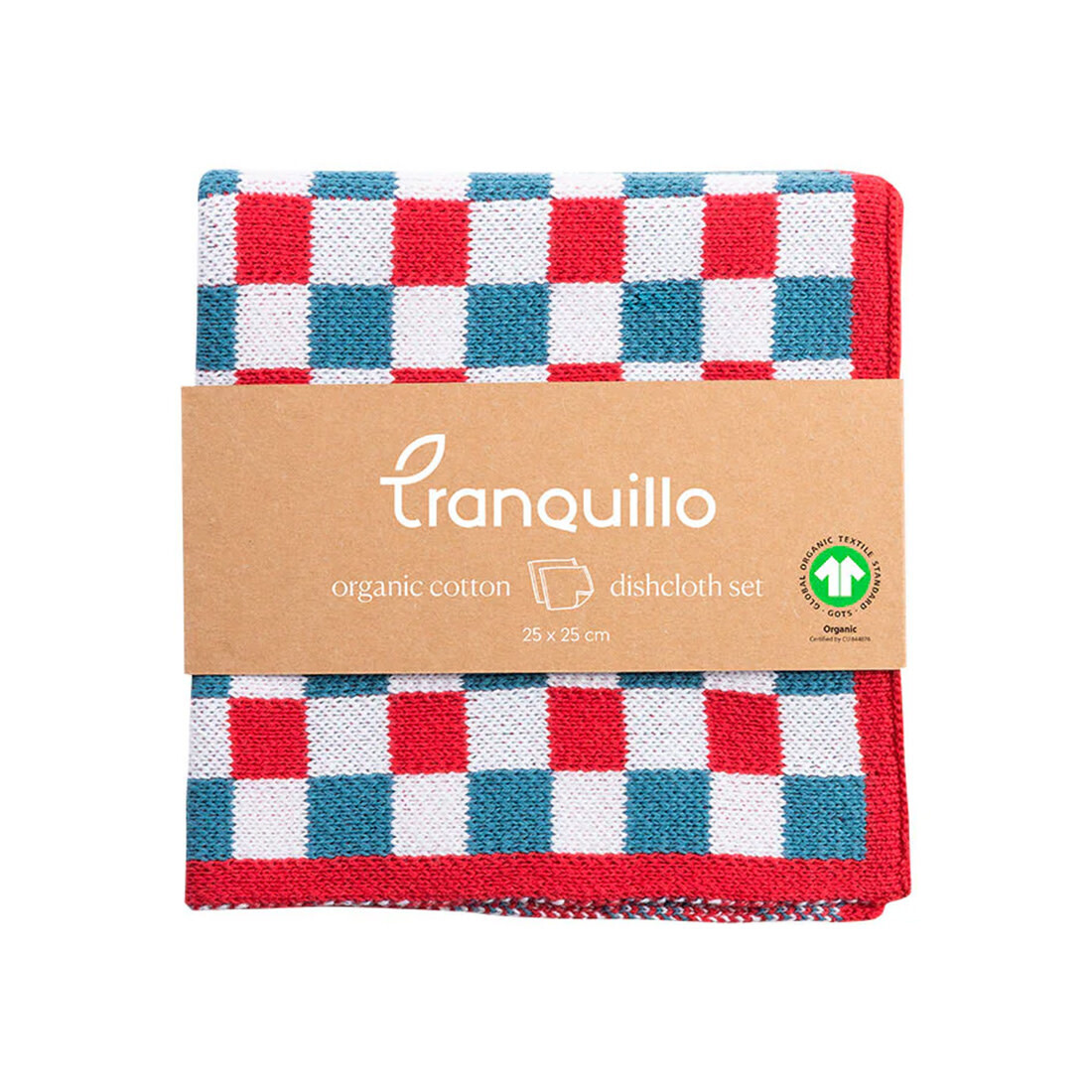 Tranquillo Abwaschtuch «Check» blue-rot