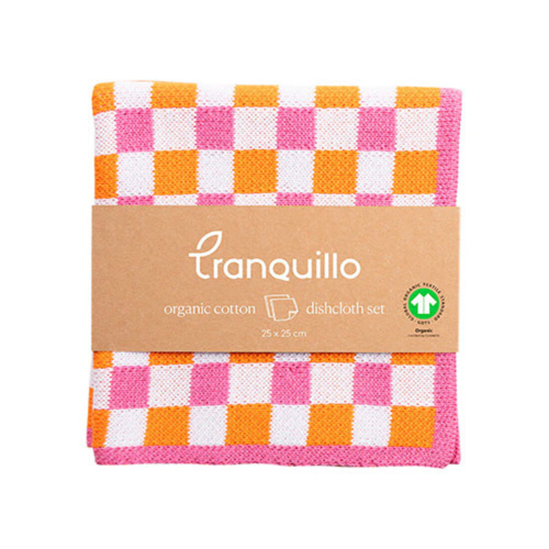 Tranquillo Abwaschtuch «Check» orange