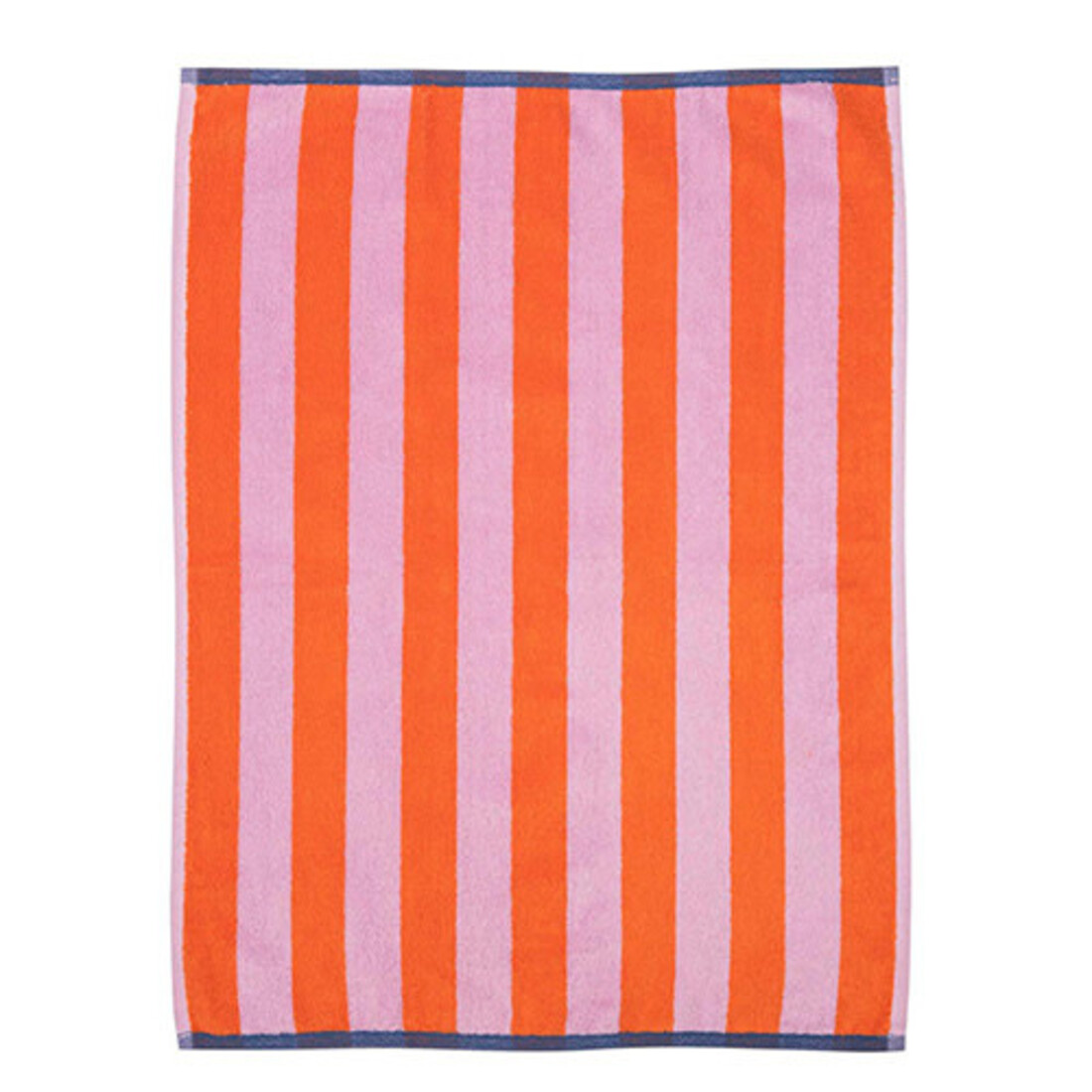Tranquillo Geschirrtuch Frottee Streiffen orange-rosa