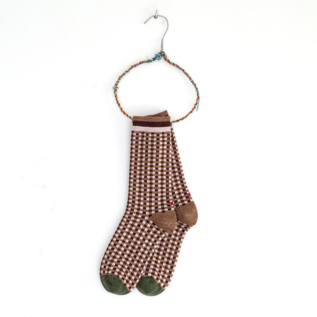 Hop Socks 36-42 «Vichy» burdeos
