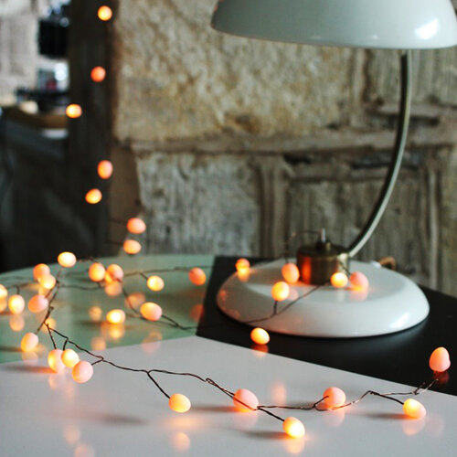 Lichterkette «Teardrop peach»